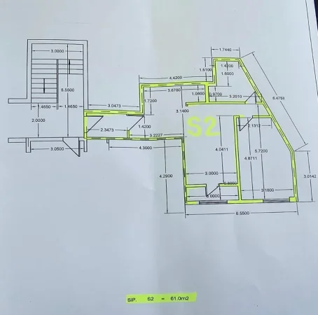 Tirane, shitet apartament 2+1 , 61 m² 139.000 € (Rruga Elbasanit)