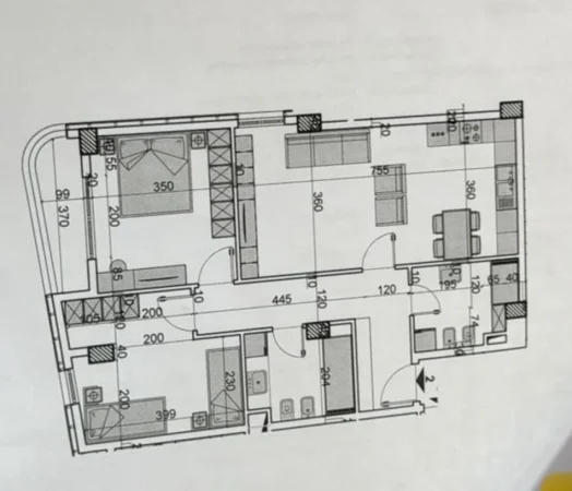 Tirane, shitet apartament 2+1 Kati 7, 107 m² 155.000 € (Unaza e Re)