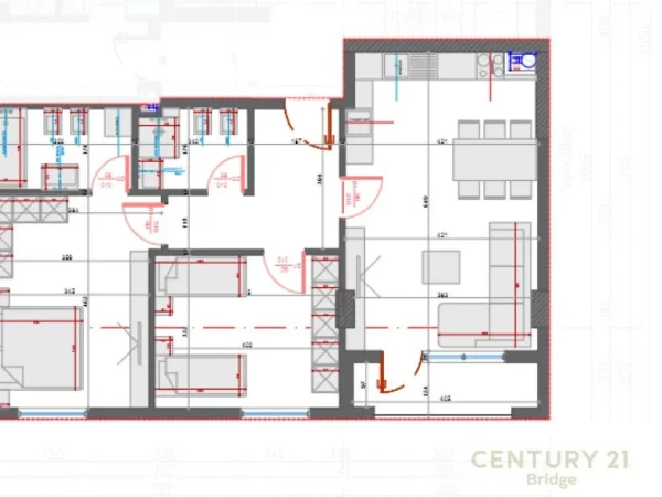 Tirane, shes apartament 2+1+Aneks+Ballkon Kati 1, 106 m² 266.000 € (pazari i ri)