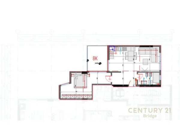 Tirane, shes apartament 1+1+Aneks+Ballkon Kati 8, 83 m² 179.000 € (pazari i ri)