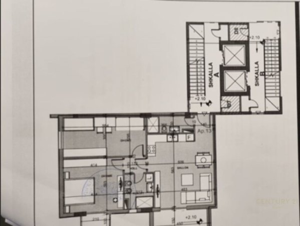 Tirane, shes apartament 2+1+Aneks+Ballkon Kati 2, 107 m² 171.000 € (Kodra e Diellit, Tiranë)