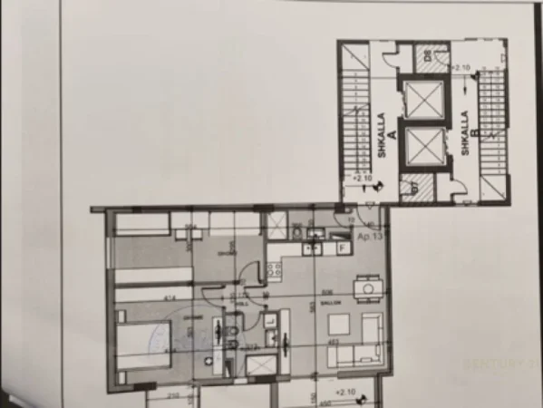 Tirane, shes apartament 2+1+Aneks+Ballkon Kati 2, 107 m² 171.000 € (Kodra e Diellit, Tiranë)