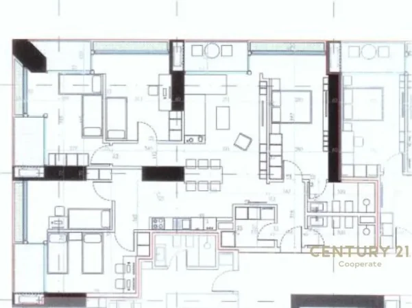 Tirane, shes apartament 5+1+Aneks+Ballkon Kati 8, 209 m² (zogu i zi)