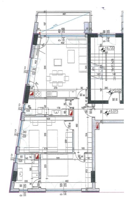 Tirane, shitet apartament 2+1+BLK Kati 1, 117 m² 105.000 Euro (3 Deshmoret)