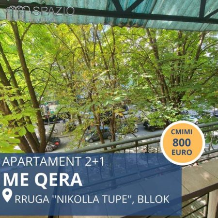 Tirane, jepet me qera apartament 2+1+BLK Kati 2, 105 m² 800 Euro (Rruga ''Nikolla Tupe'')
