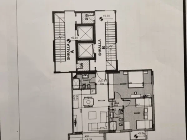 Tirane, shitet apartament 2+1 Kati 3, 83 m² 153.000 € (KODRA E DIELLIT)
