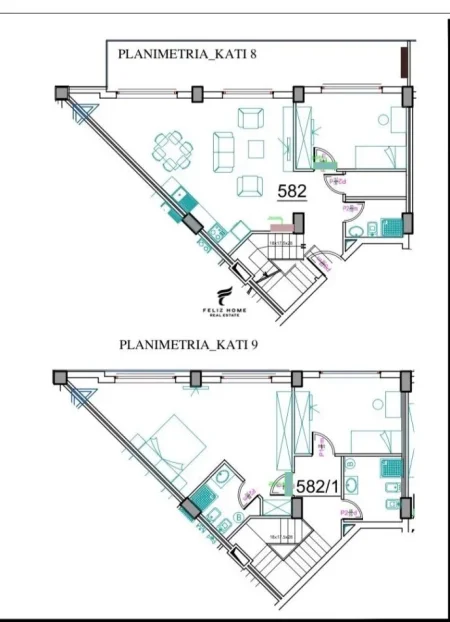 Tirane, shitet apartament 5+1 Kati 8, 193 m² 310.000 € (21 DHJETORI)