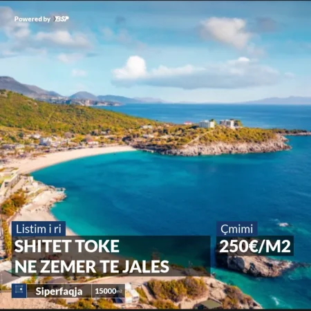 REZERVO PRONEN VETEM ME 500€! Shqiperi, shitet toke ne bregdet , 15.000 m² 3.750.000 € (JALE)