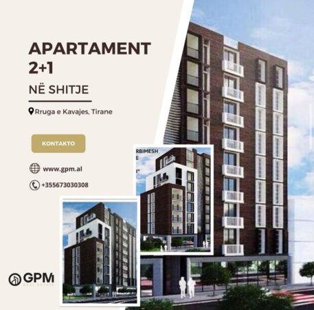 Tirane, shitet apartament 2+1 Kati 4, 147 m² (Rruga e Kavajes)