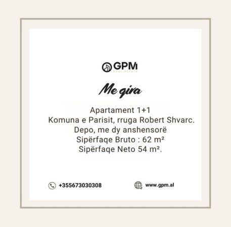 Tirane, jepet me qera apartament 1+1+Ballkon Kati 2, 62 m² 500 € (Rruga Robert Shvarc)