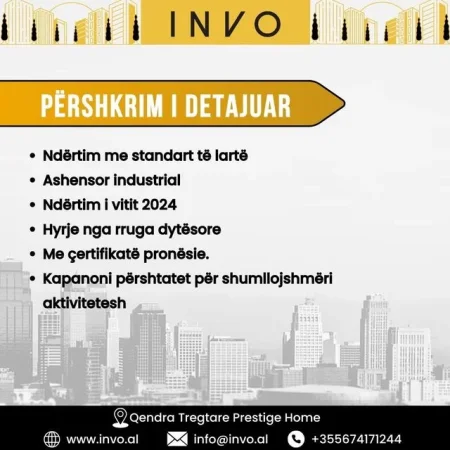 Tirane, jepet me qera magazine , 3.600 m² (Vore)