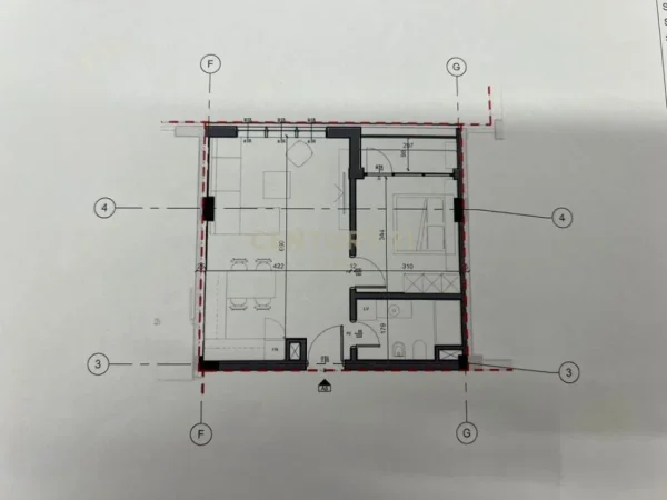Tirane, shitet apartament 1+1 Kati 1, 109.000 € (bulevard i ri)