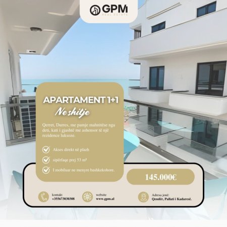 Golem, shitet apartament 1+1 Kati 6, 53 m² 145.000 € (Qeret , golem)