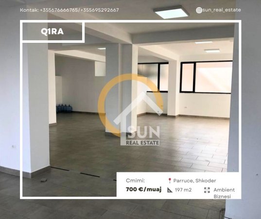 Shkoder, jepet me qera ambjent biznesi Kati 0, 197 m² 700 € (PARRUCE, SHKODER)