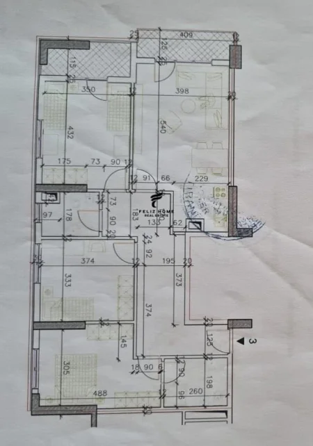 Tirane, shitet apartament 3+1 Kati 5, 145 m² 333.500 € (RRUGA E DURRESIT)