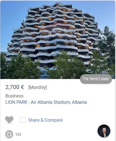 Tirane, jepet me qera zyre Kati 3, 151 m² 2.700 € (LION PARK RRUGA ELBASANIT)