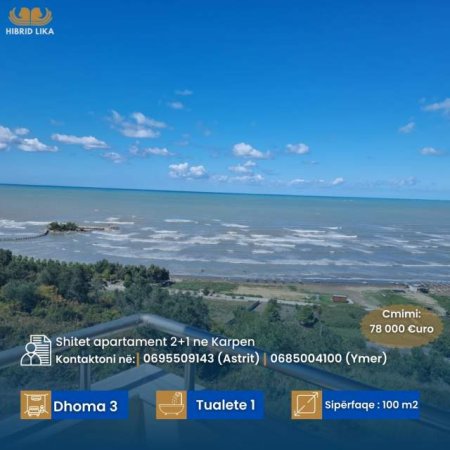 Kavaje, shes apartament Kati 5, 100 m² 78.000 Euro (Karpen)