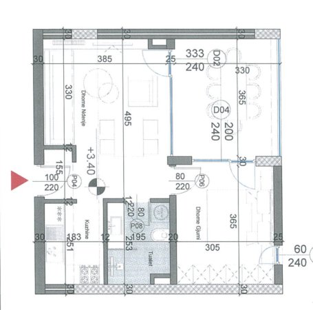 Durres, shitet apartament 1+1 Kati 2, 70 m² 155.000 € (Hamallaj)