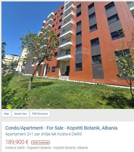Tirane, shitet apartament 2+1 Kati 8, 102 m² 189.900 € (KODRA E DIELLIT)
