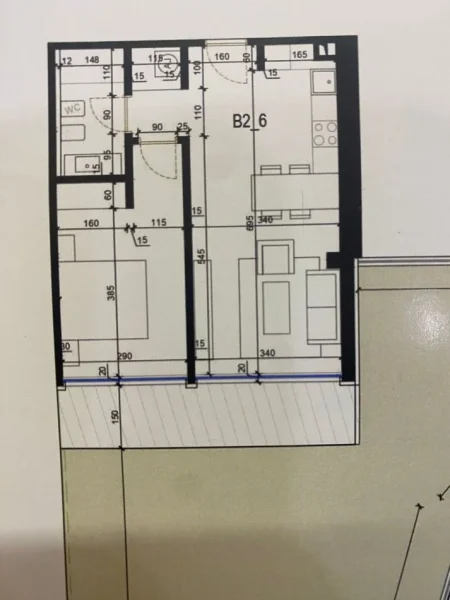 Tirane, shitet apartament 2+1 Kati 3, 97 m² 125.000 € (Fresku) TT 1147