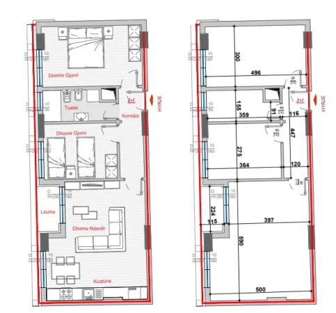 Tirane, shitet apartament 2+1+Ballkon , 90 m² 140.500 € (Bulevardi i Ri)