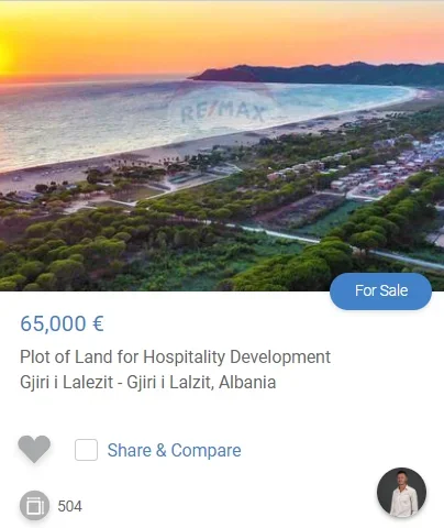 Gjiri Lalezit | Hamallaj, shitet truall ne bregdet , 504 m² 65.000 € (GJIRI I LALZIT)