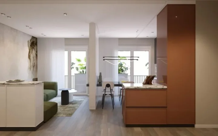 Tirane, jepet me qera apartament 2+1 Kati 2, 120 m² 450 € (Rruga 5 Maji - Tregu i Madh)