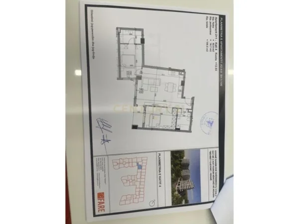 Tirane, shes apartament 2+1+Aneks+Ballkon Kati 4, 110 m² 126.000 € (PASKUQAN)