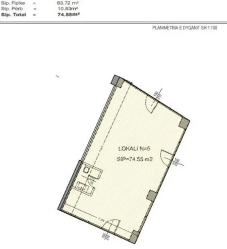 Tirane, shitet ambjent biznesi Kati 0, 75 m² 450.000 € (Bulevardi Migjeni)