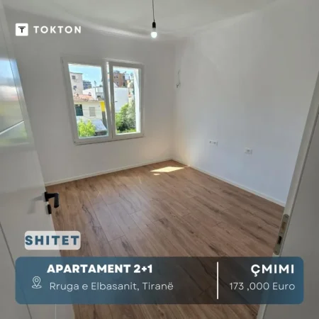 Tirane, shes apartament 2+1+Ballkon Kati 3, 73 m² 173.000 € (Rruga e Elbasanit)