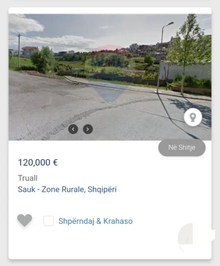 Tirane, shitet truall , 120.000 € (Sauk)