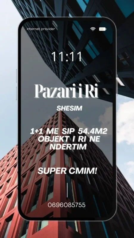 Tirane, shitet apartament 1+1 , 55 m² (Pazari i Ri)
