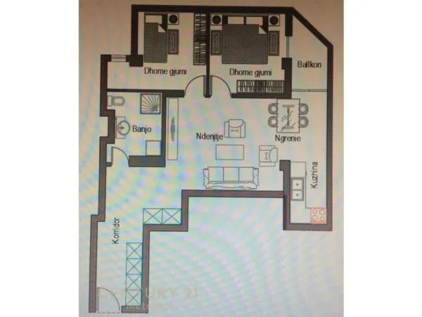 Tirane, shes apartament 2+1+Aneks+Ballkon Kati 9, 90 m² 185.000 € (Rruga Fortuzi)