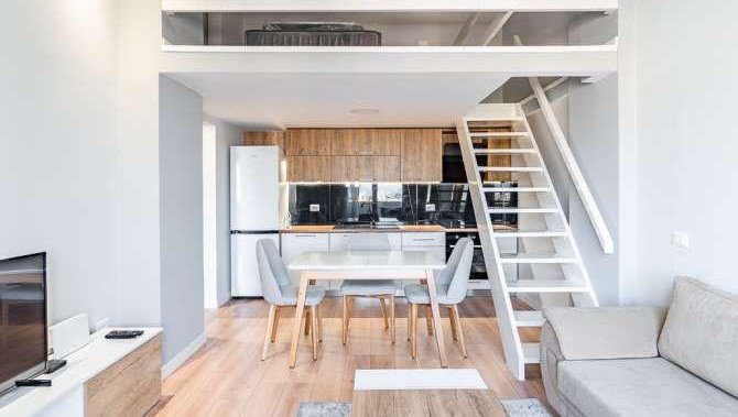 Tirane, jepet me qera apartament duplex Dublex Kati 2, 53 m² 560 € (Rezidenca Kodra e Diellit)