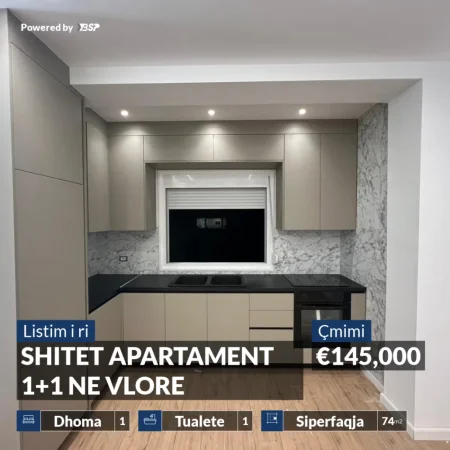 REZERVO PRONEN VETEM ME 500€! Vlore, shitet apartament 2+1+Ballkon Kati 2, 74 m² 145.000 € (LUNGOMARE)