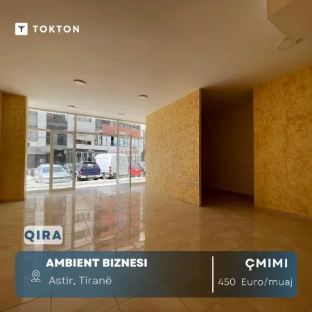 Tirane, jepet me qera dyqan Kati 0, 70 m² 450 € (ASTIR)