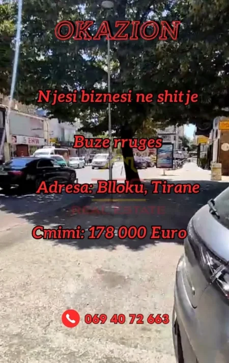 📌 Shitet ambient biznesi, Blloku, Tirane