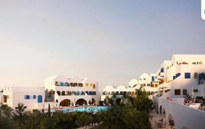 Dhermi - Palase, shitet apartament 2+1+Ballkon Kati 0, 109 m² 270.000 € (Santorini Residence 2)