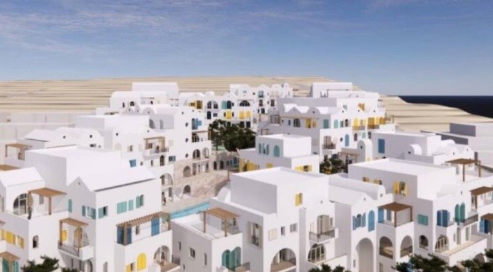 Dhermi - Palase, shitet apartament 2+1+Ballkon Kati 0, 109 m² 270.000 € (Santorini Residence 2)