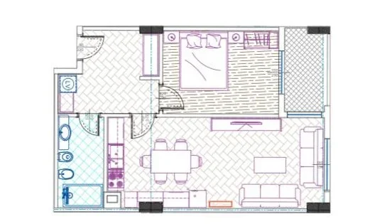 Tirane, shitet apartament 1+1 Kati 1, 74 m² 135.790 € (Stacioni i Trenit) TT 1195