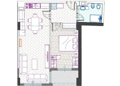 Tirane, shitet apartament 1+1 Kati 2, 74 m² 135.790 € (Stacioni i Trenit) TT 1196