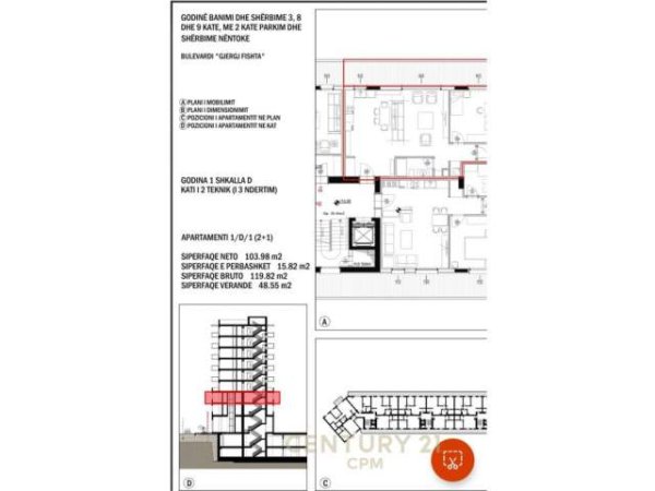 Shitet apartament 2+1 te Kompleksi Delijorgji! Kati 8, 144 m² 275.000 Euro (Rruga e Kavajes)