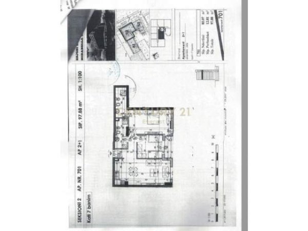 OXHAKU , SHITET APARTAMENT 2+1 RESIDENCA MARBELLA! 98 m² 98.000 Euro