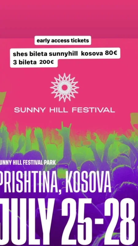 Kosove, okazion Ekskursion SunnyHill Kosova 2024 25-28 korrik