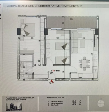 Shiten apartamente 2+1 dhe 1+1 ne Faze ndertimore te Unaza e Re e Paskuqanit