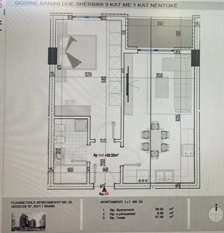 Shiten apartamente 2+1 dhe 1+1 ne Faze ndertimore te Unaza e Re e Paskuqanit
