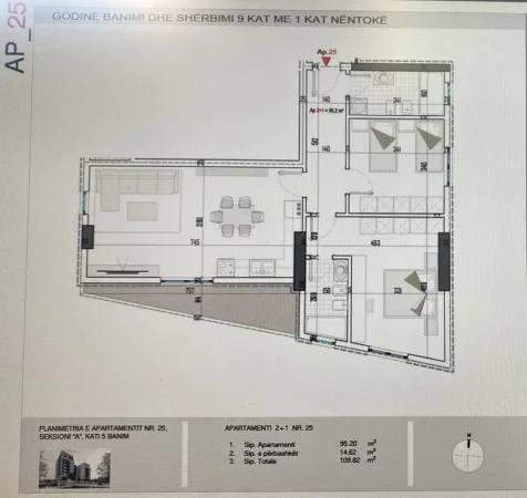 Shiten apartamente 2+1 dhe 1+1 ne Faze ndertimore te Unaza e Re e Paskuqanit
