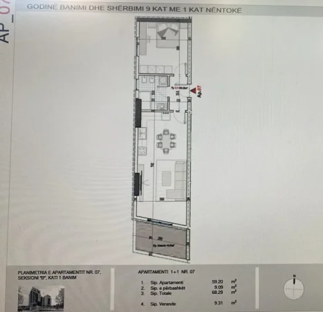 Shiten apartamente 2+1 dhe 1+1 ne Faze ndertimore te Unaza e Re e Paskuqanit