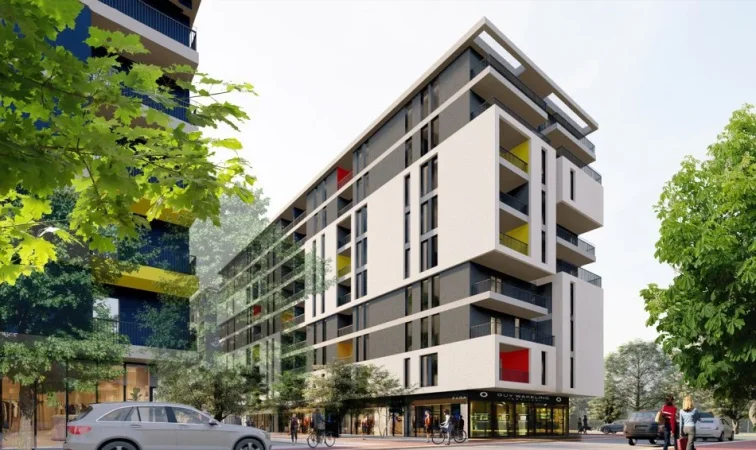 Tirane, shitet apartament 1+1 Kati 2, 63 m² 56.000 € (Univers City)