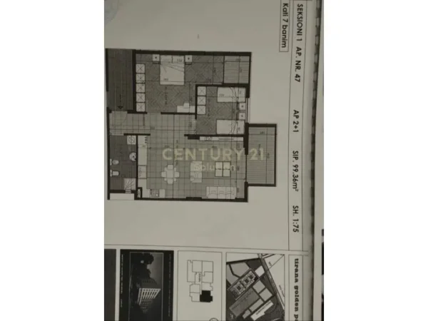 Tirane, shitet apartament Kati 7, 160.000 € 